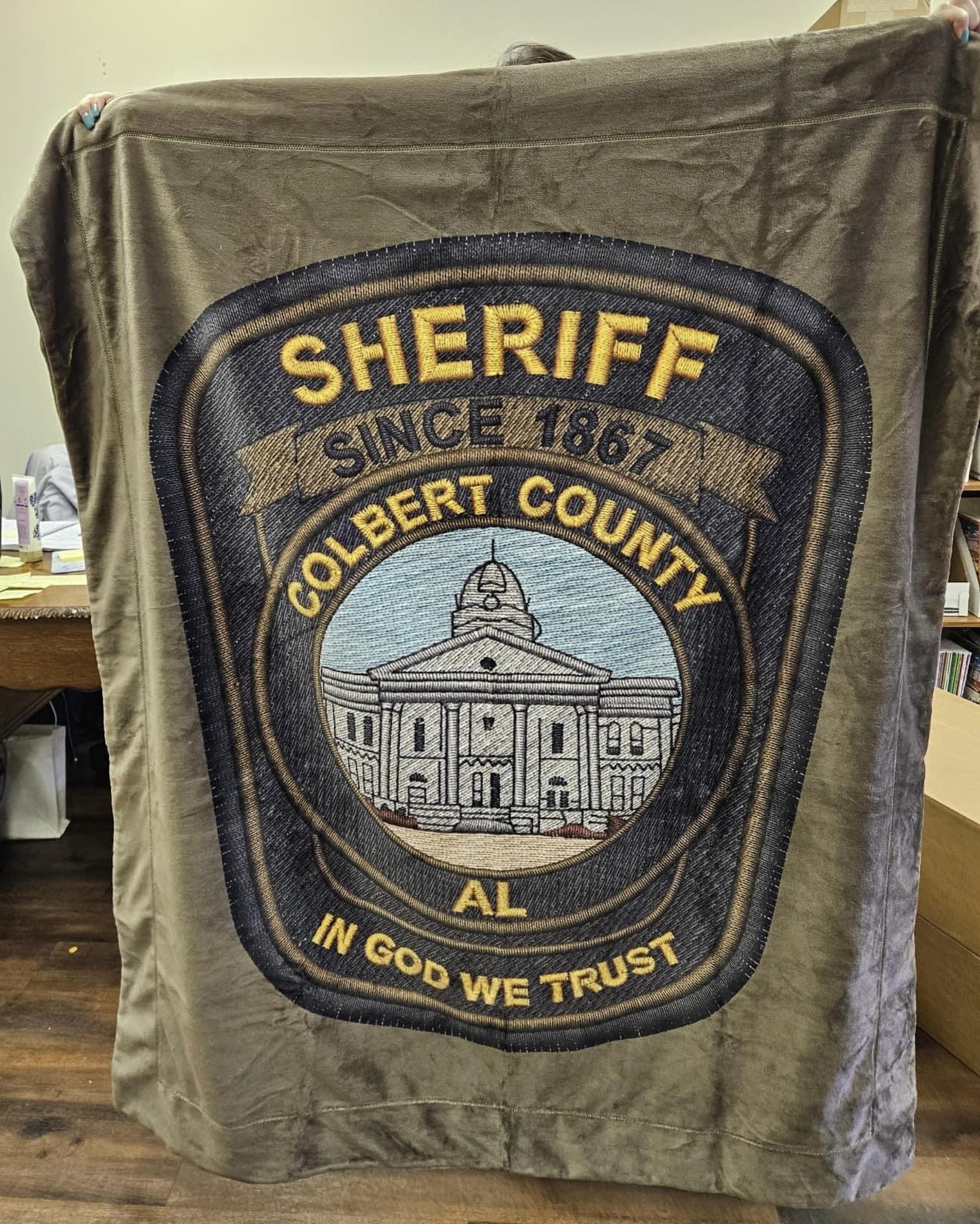 Sheriff throw